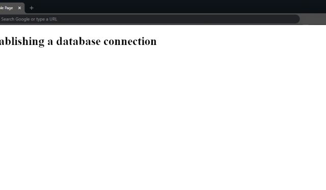 error-establishing-database-connection-cozumu