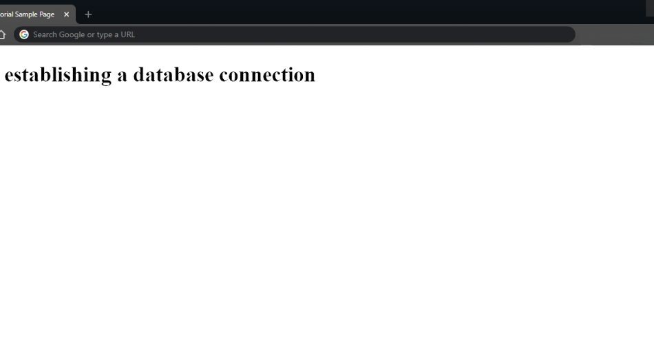 error-establishing-database-connection-cozumu