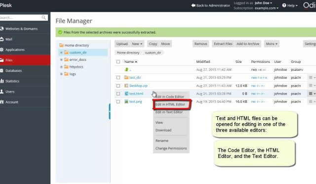 plesk-dosya-yoneticisi-kullanimi